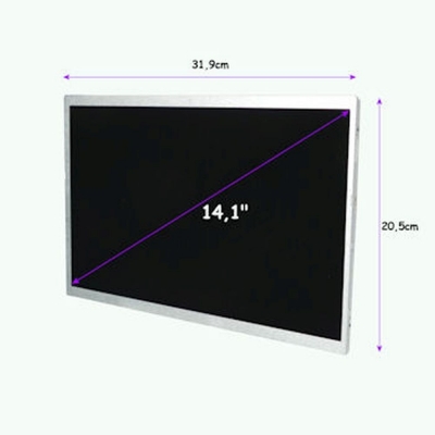 Lacny displej, display do notebooku  LCD displej 14,1 CCFL 1280x800 GLOSSY - 30Pin, GRADE A+